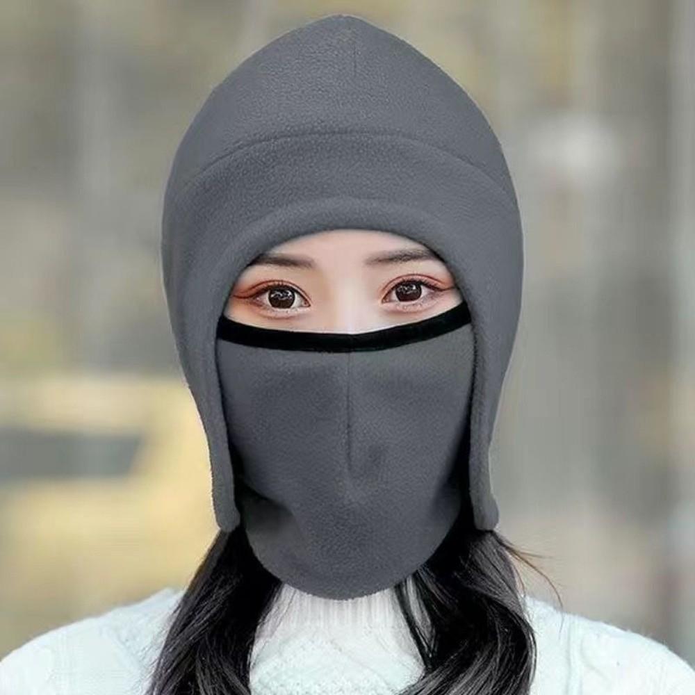 

Windproof Ear Protection Mask Cold Proof Ear Protection Hat High Quality Pullover Hat Outdoor сірий