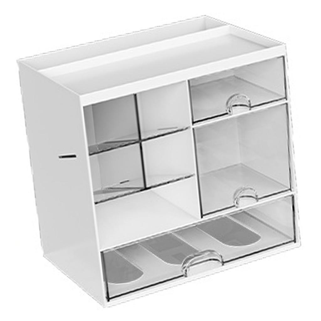 Organizzatore per Skincare Multifunzionale Custodia Espositore in Plastica per Skincare con Cassetti Scomparti Multipli per Tavolino da Toeletta