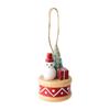 Three-dimensional Christmas Decoration Resin Snowman Drum Christmas Tree Decoration Pendant