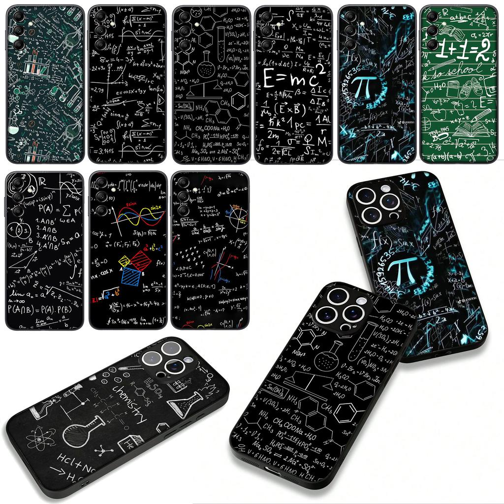Chemistry Science Chemical Maths Equation Formula Phone Cover Case for Apple iPhone 17 16 11 Pro XS Max XR 6 7 8 Plus + 16E SE