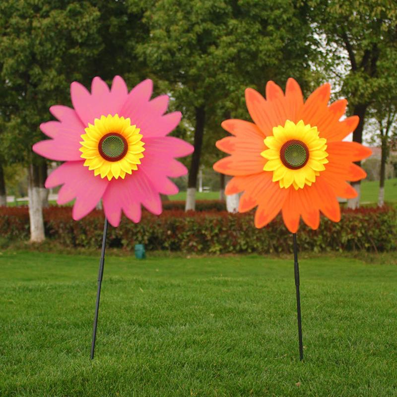 36Cm Sunflower Windmill Toys For Children Turntable Classic Outdoor Sports Toy
