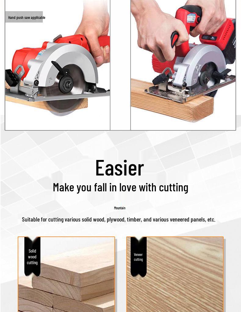 Lithium Electric Woodworking Saw Blades - 4", 5", 5.5", 6.5" Alloy Blades for Wood Cutting.