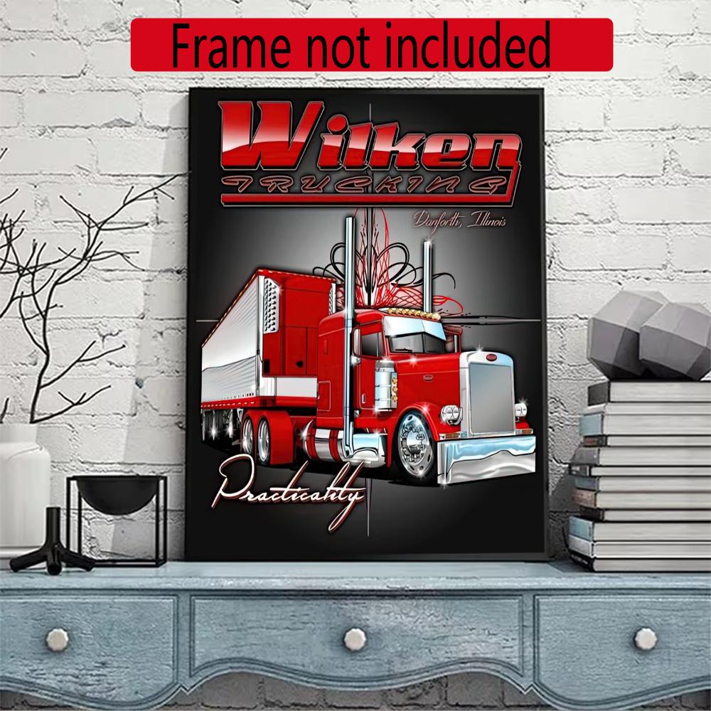 Kenworth 5D Diamond Painting Round Diamond Rhinestones Mosaic Diamond Embroidery Wall Paintings Rhinestones Gift Frameless