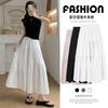 Women's High Waist Tiered A-Line Skirt Elegant Draped Long Skirt For Summer Vacation