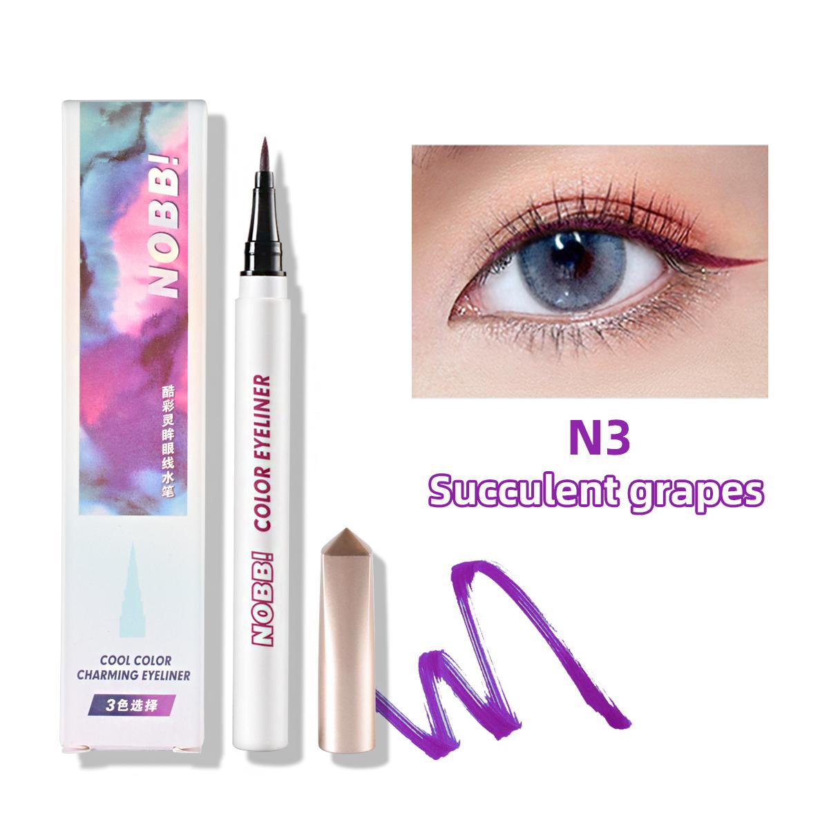 

3 цвета прочная подводка для глаз ручка высокопигментированная водостойкая красочная жидкая подводка для глаз макияж