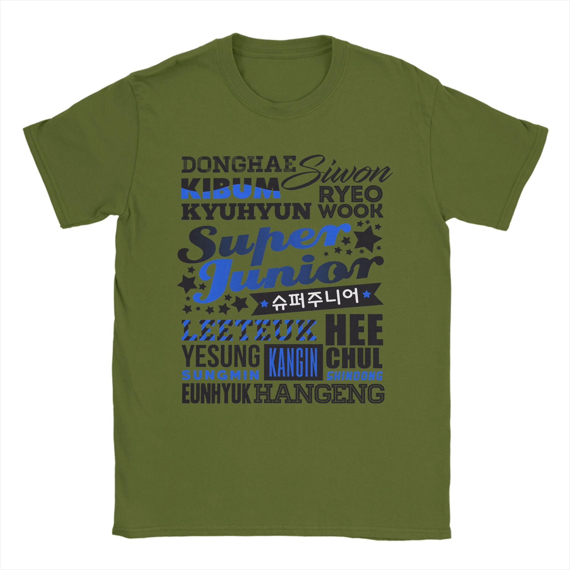 

Novelty Super Junior T-Shirt for Men O Neck Pure Cotton T Shirt Short Sleeve Tees New Arrival Clothing 4XL