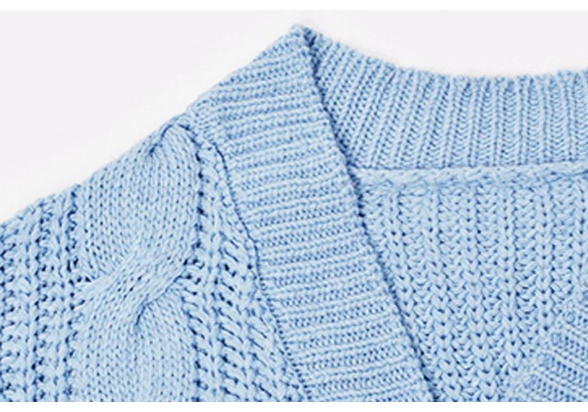 Women's Casual Long Sleeve Chunky Knit Cardigan
