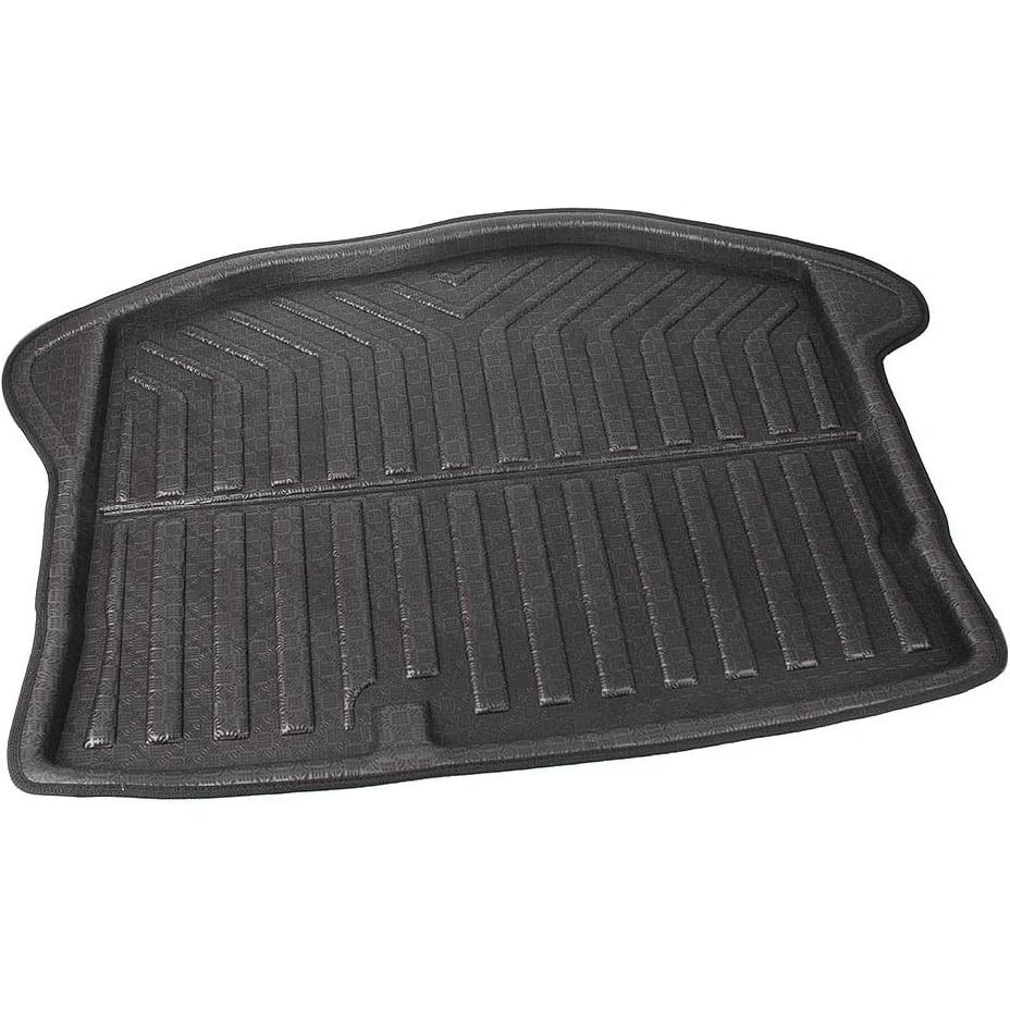 Mallofusa Kofferraumwanne Ladeboden Kofferraumbodenmatte Kompatibel für Ford Fiesta Schrägheck 2009 2010 2011 2012 2013 2014 2015 2016 2017 Schwarz