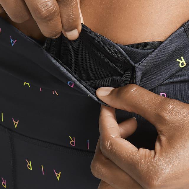 Nike Air 7/8 Running Tight Shark Fitness Pants Women Bottoms Black CU3096-010