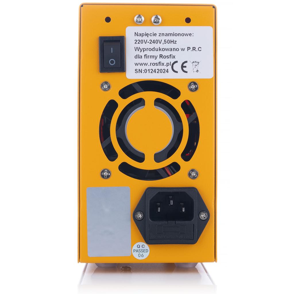 Rosfix Zasilacz Laboratoryjny AmpPulse RAPEP-6405 64V 5A – Regulowane Napięcie I Prąd | Wysoka Precyzja | System Zabezpieczeń ROSFIX PROTECT