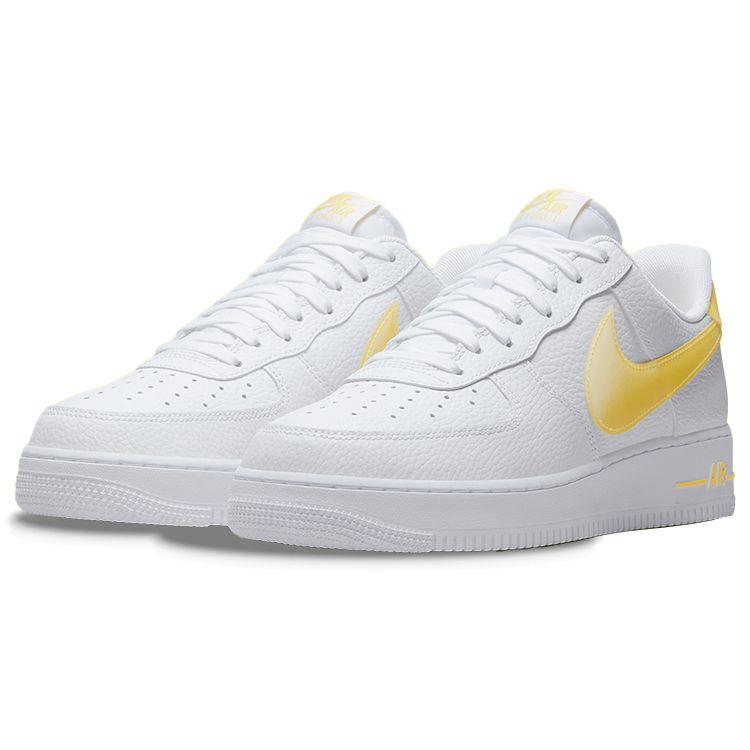 Nike Air Force 1 07 Jumbo Swoosh - White Vivid Sulfur Men Sneakers DV3505-101