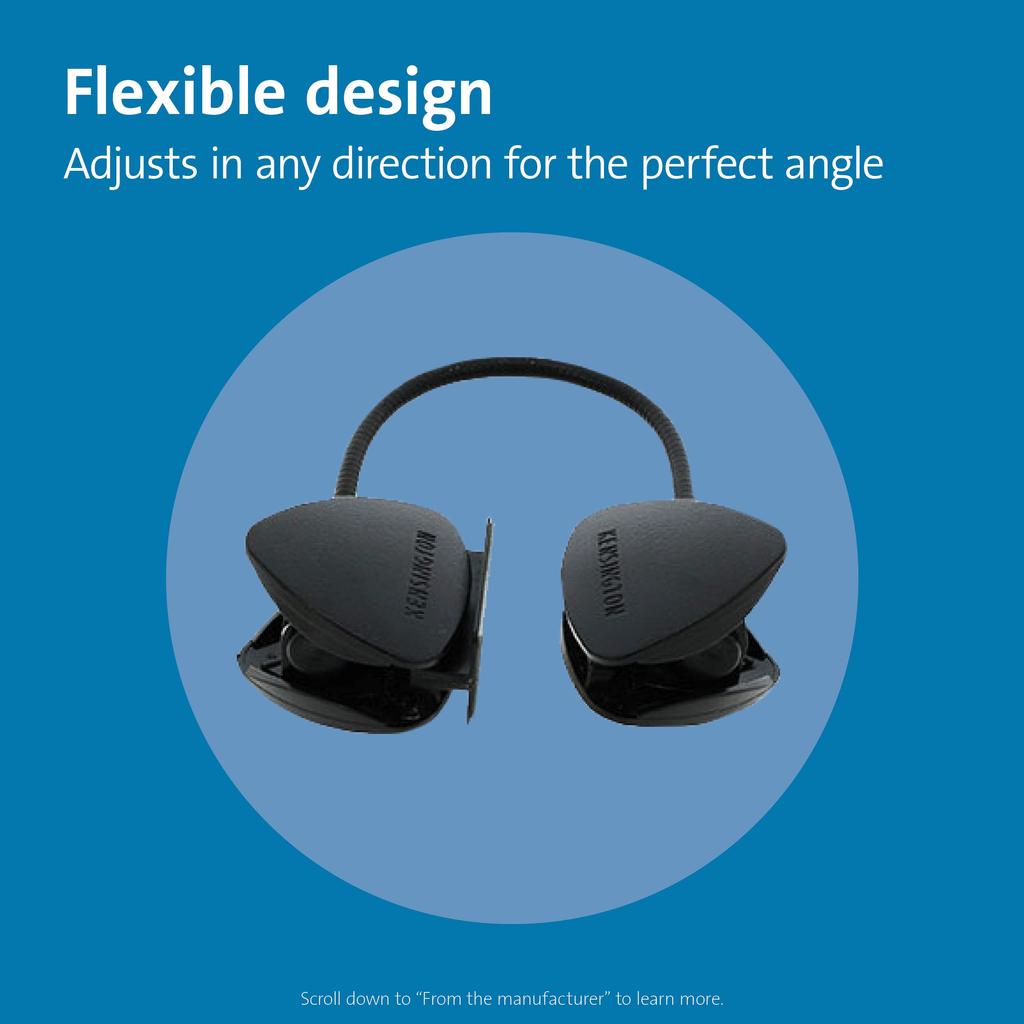 Kensington FlexClip Copyholder Copy Holder Black 62081 - - Ref [item]