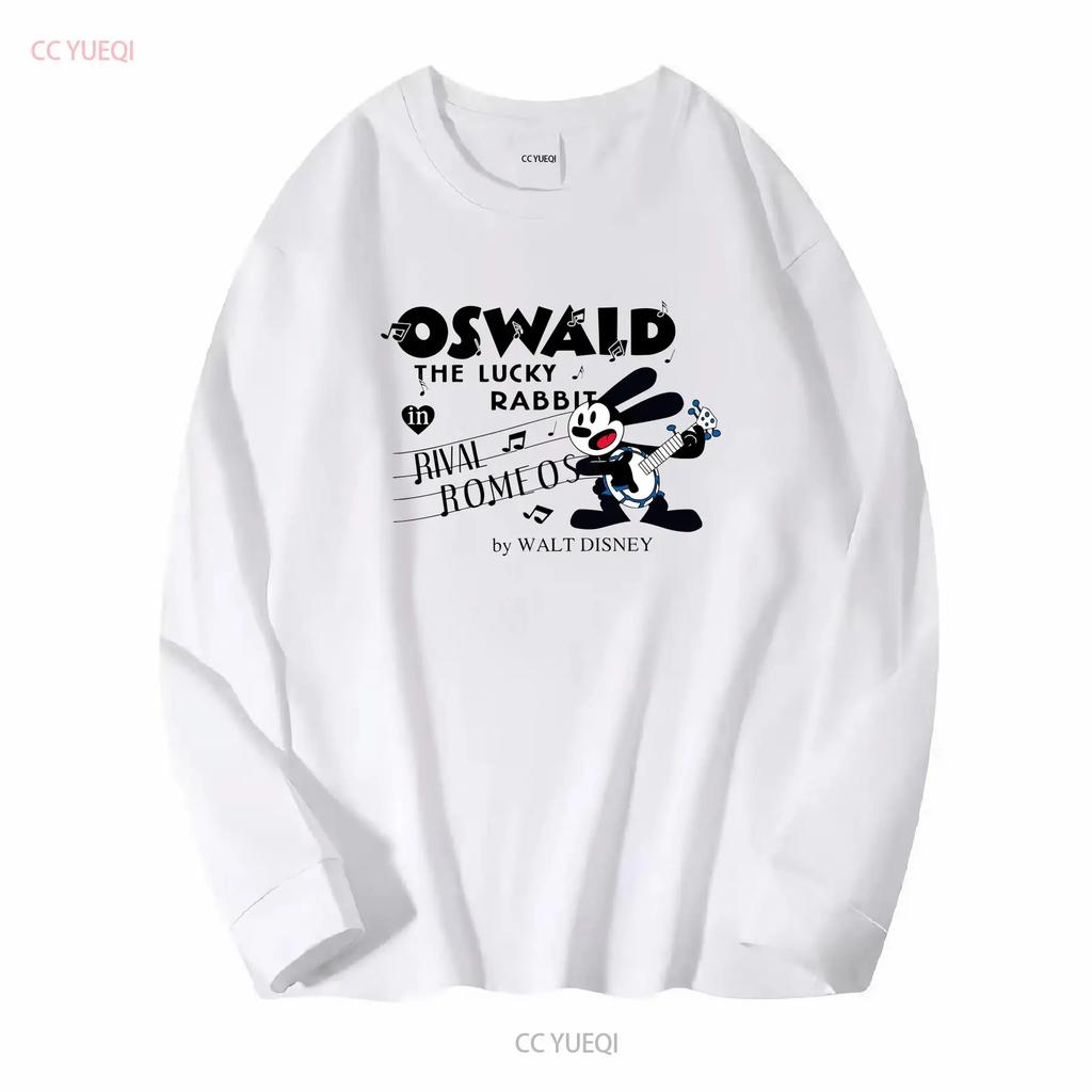Oswald der Glückshase T-Shirt Sweat Vintage Gewaschen Weich Dehnbar Vielseitig Bequem Unisex Atmungsaktiv Designerkleidung