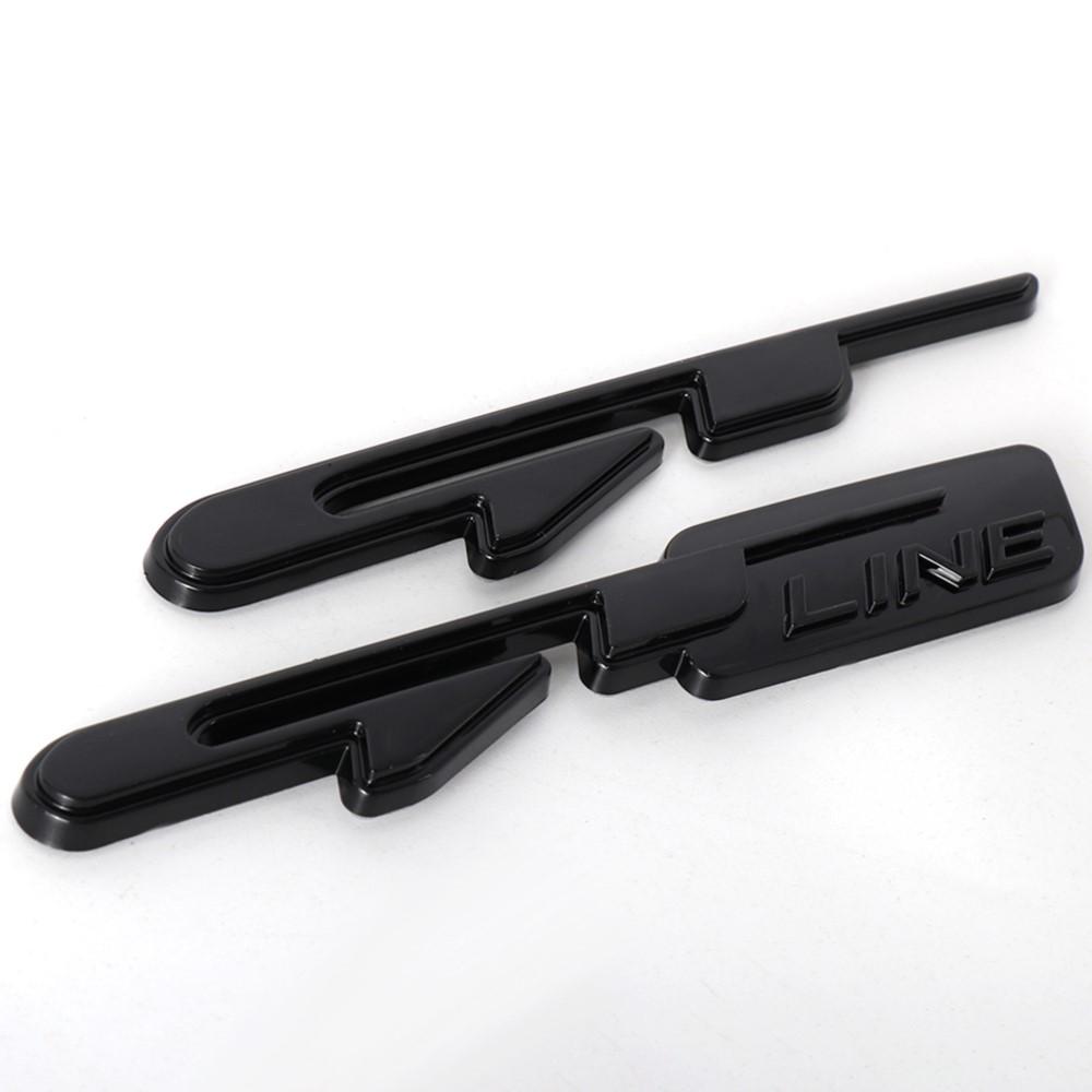XWGZ4 3D Car Styling Body Trunk GT LINE Sticker Badge Decor Auto Accessories For Kia Sportage Ceed ProCeed Rio Niro Picanto Sorento