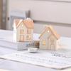 Painted Ceramic House Candle Holders Tabletop Christmas Or Everyday Home Decor Warm Glow Detailed Ornament(Without Candle)