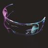 Cicogna LED Neon Glowing Glasses, Sunglasses, Goggles, Sci-Fi, Cyberpunk, Futuristic, Cosplay Costume Accessories, LED Glasses (Type C)