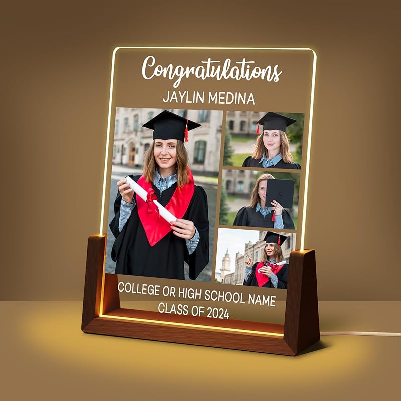 Personalized Graduation Gifts for Her, High School College Graduate Gifts for Girls BFF Daughter Women, Graduation Decoration Class of 2025, Custom
