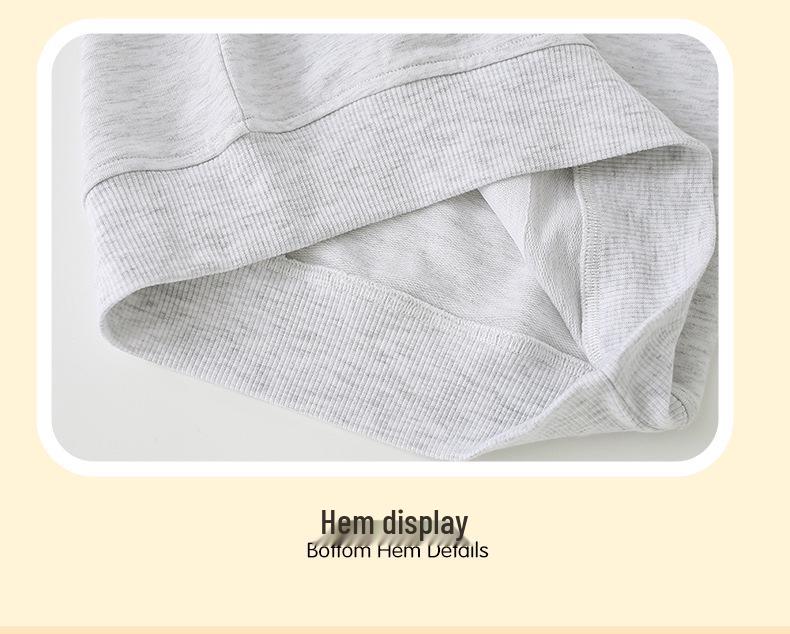 26-Year European & American Style Unicorn Embroidery Girls' Round Neck Long Sleeve Hoodie for Autumn/Winter