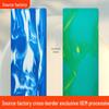 Ripple Pattern Non-Slip Frosted PU Rubber Yoga Mat for Home Fitness and Dance
