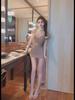 Women's Sexy Low-Cut V-Neck Dress - Slim Fit, Belly-Covering, Tight Hip Skirt for Summer