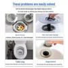 Rapid-Dissolve Drain Unclogger & Deodorizer Powder for Kitchen and Toilet Pipes