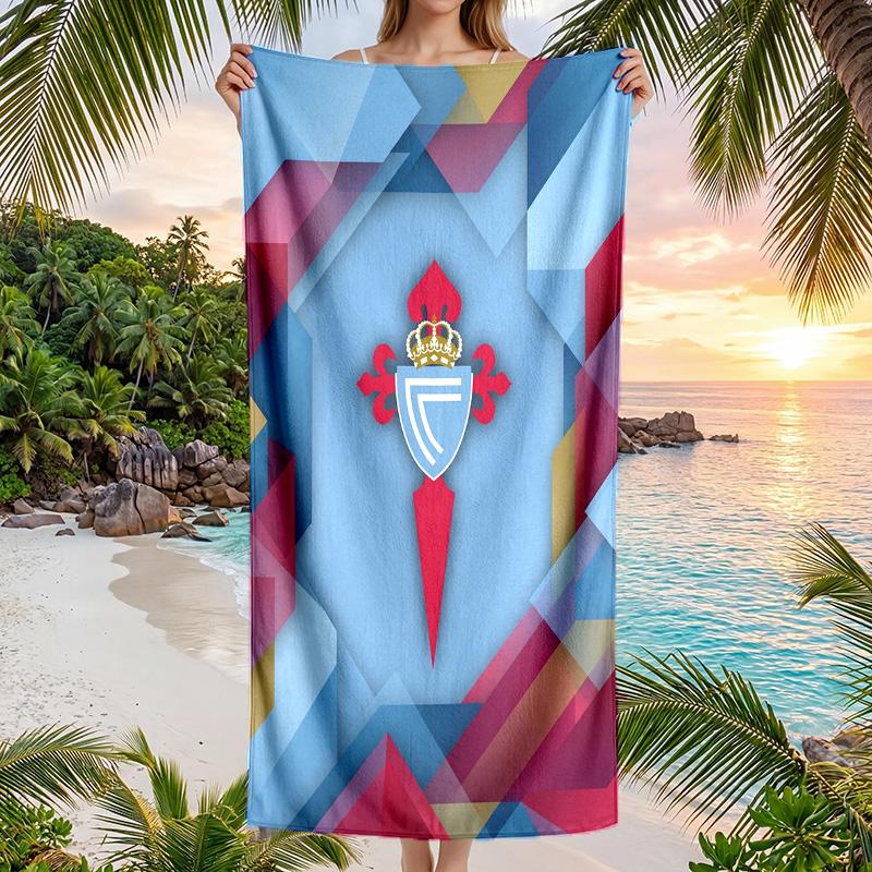 Celta Vigo FC Druck Schnelltrocknendes Strandtuch Mikrofaser Saugfähig Tragbares Reise-Schwimmtuch