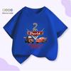 Kinder-Autos-Thema McQueen Bucktooth T-Shirt - Cartoon-Print Baumwolle Kurzarm für Jungen & Mädchen