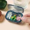 Portable Mini Medicine Box, Small Size Portable Morning, Noon and Evening Medicine Box, 3-compartment Pill Storage and Packaging Box