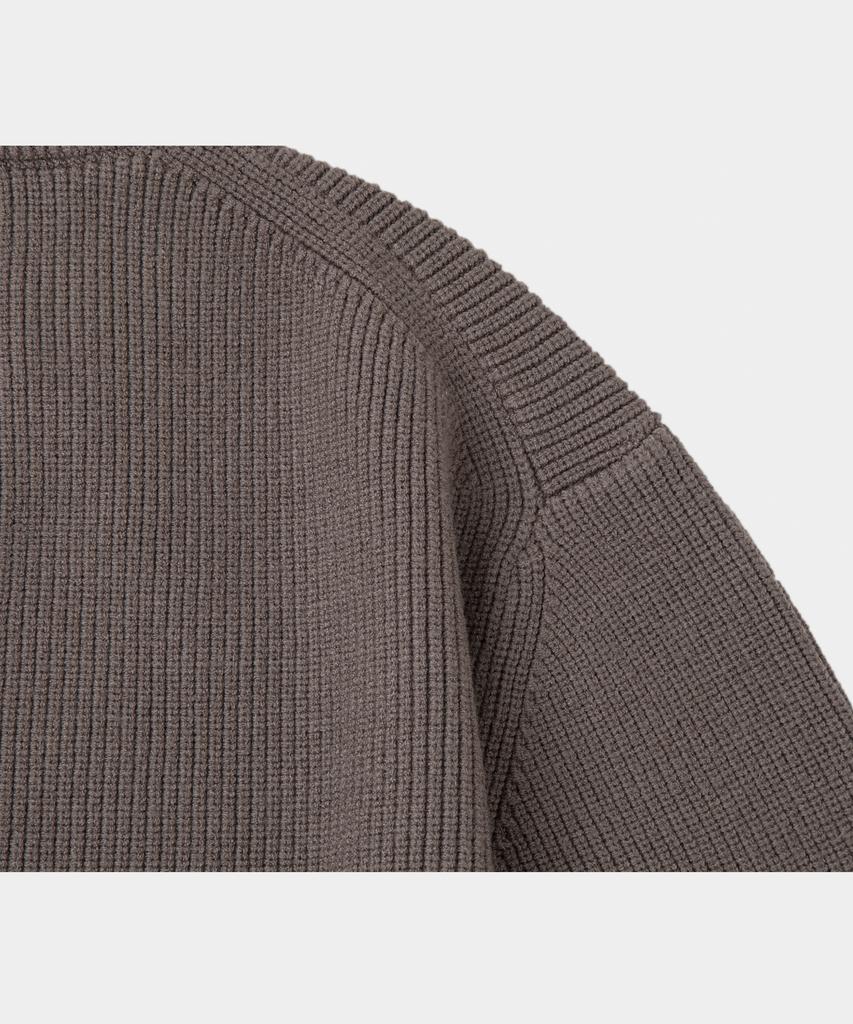 LETTERCOMO Essential Hazzi Round Knit Coco Brown
