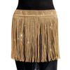 Glitzer Partykleid Polierter Tanzclub Rock Strassfransenrock Premium Taillenkette Zubehör für Ausgehen Abendgarderobe