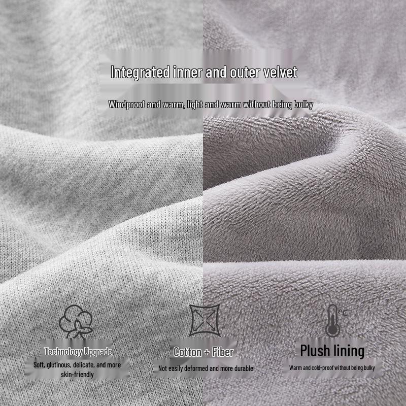 Boys' Fleece-Lined Velvet Sweatpants: Thin, Autumn/Winter Outdoor Wear, Year of the Horse Design.