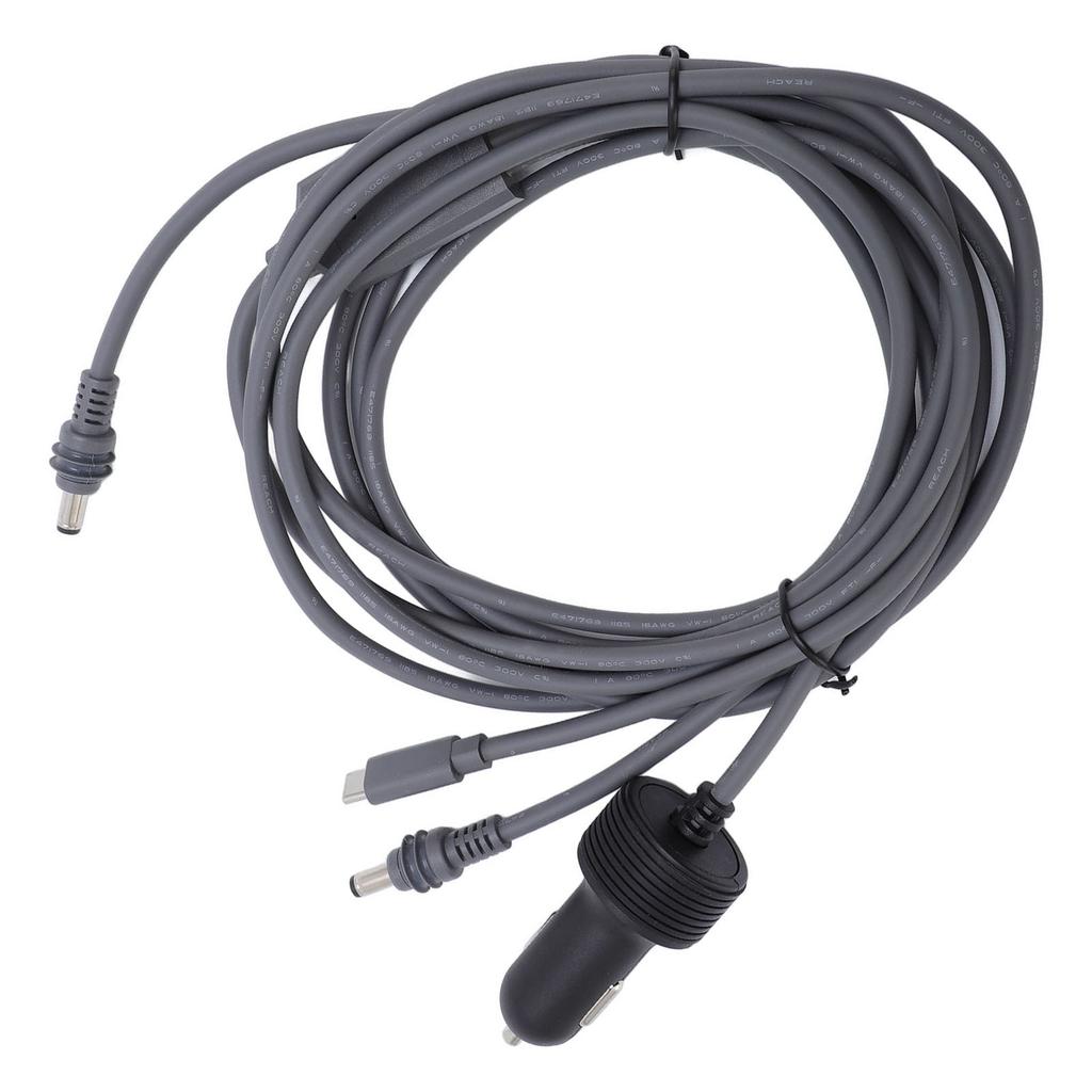 3 in 1 Satellite DC Power Cable Cigar Lighter 18AWG Satellite Dish DC Car Charger Power Adapter for