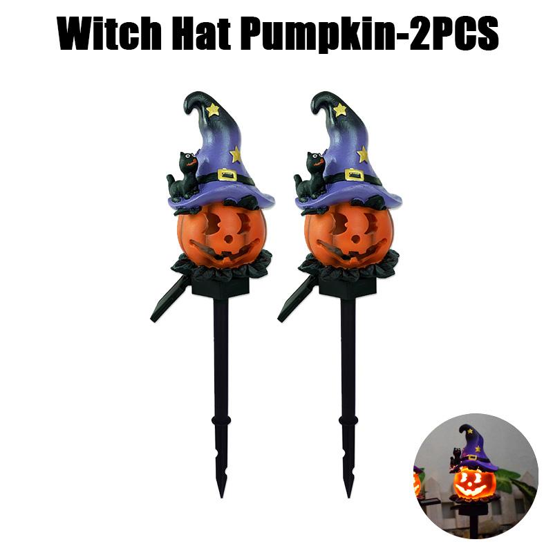 Solar Powered Halloween Pumpkins Outdoor Lights Creative Atmosphere Layout Waterproof Courtyard Garden Scenery Decoration