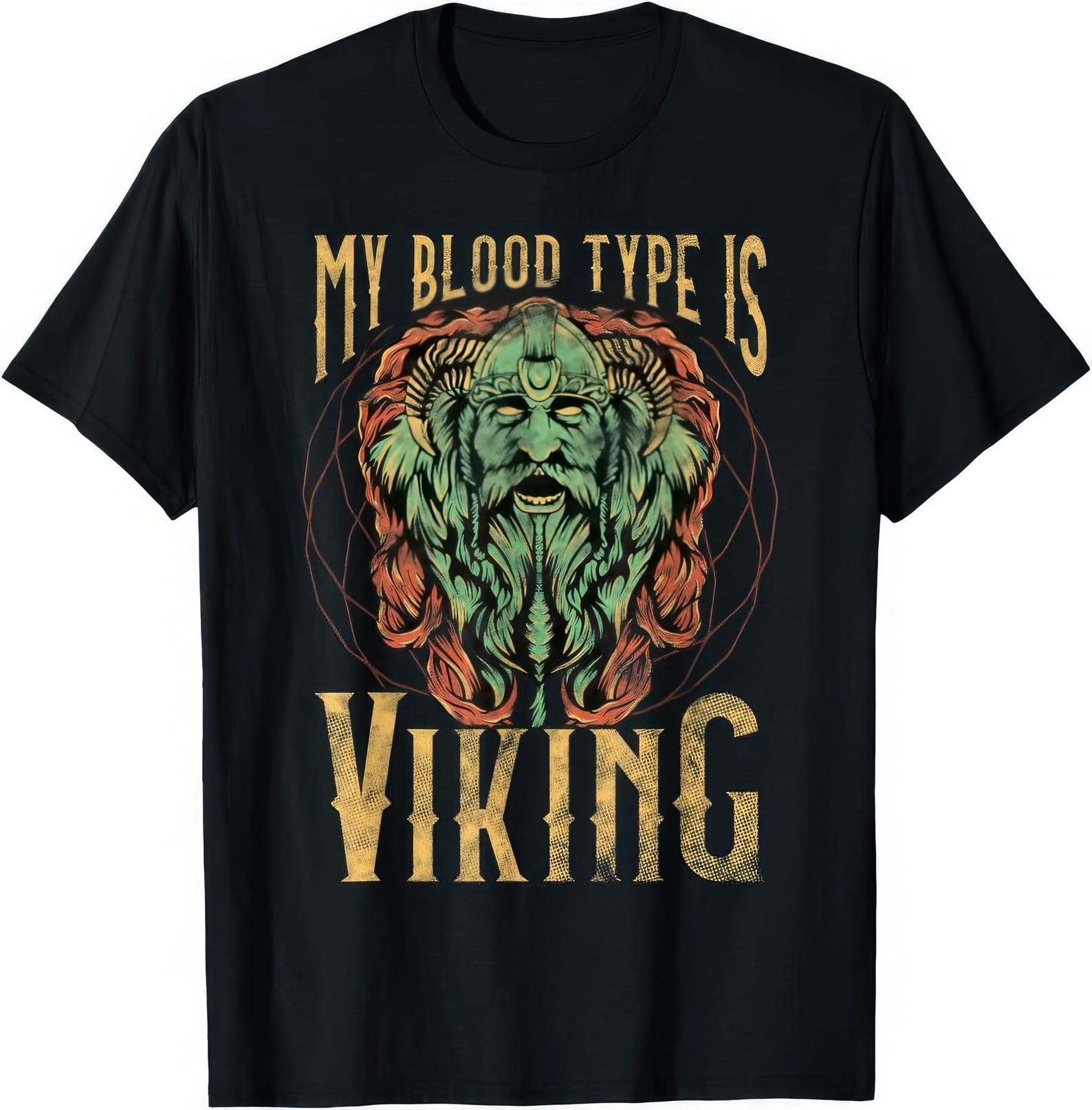 My Blood Type Is Viking T shirt 4XL