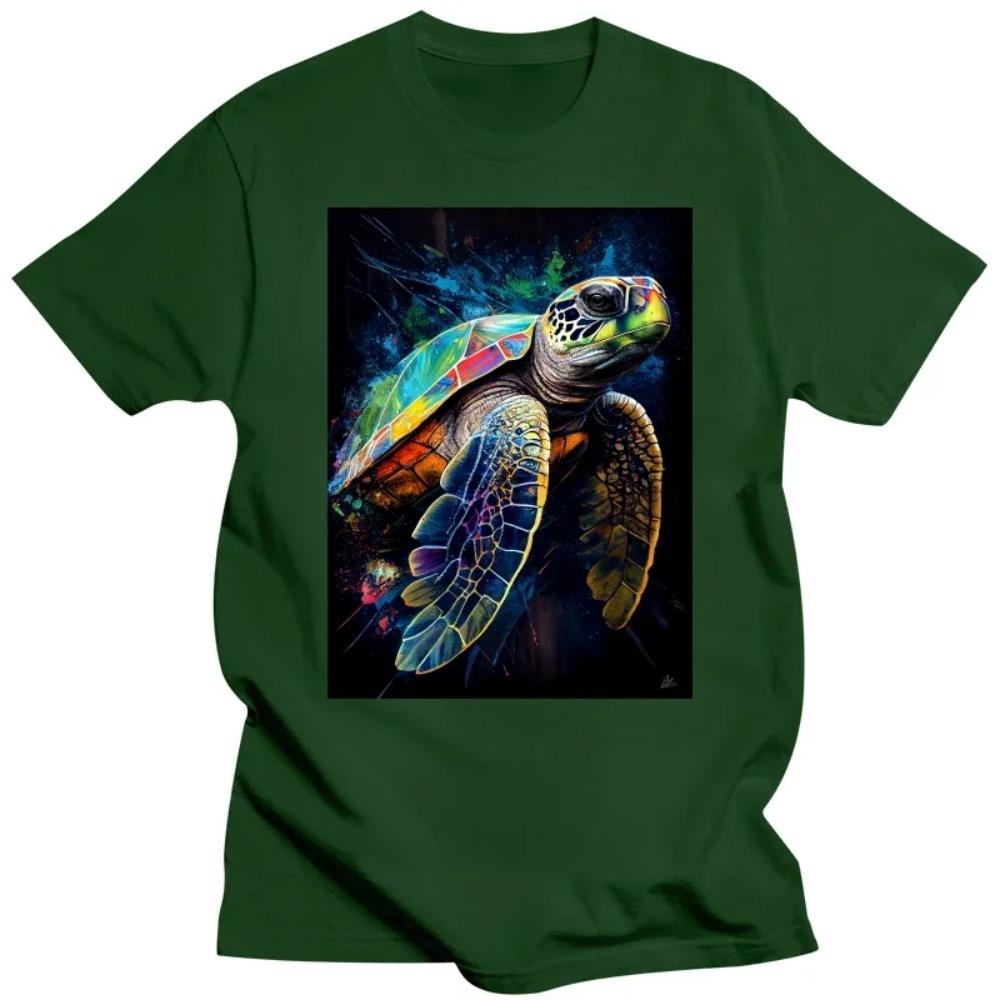 Meeresschildkröte Strandliebhaber Ozeantier T-Shirt Tee Tops Rundhals Kurzarm Mode T-Shirt Kleidung Lässige Basic T-Shirts