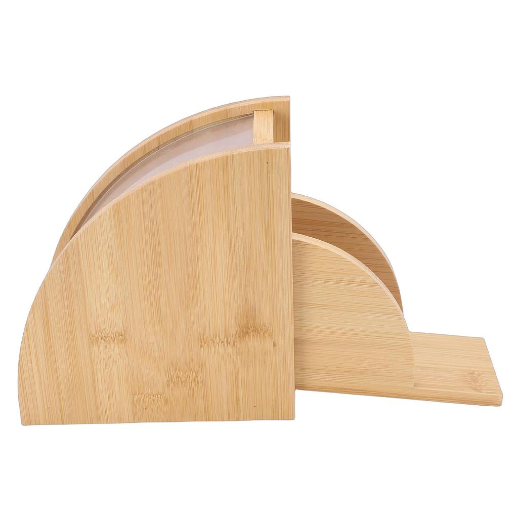Coffee Filter Holder Fan Shaped Filter Paper Storage Stand Slide Open Design for Kitchen Counter Coffee Bar