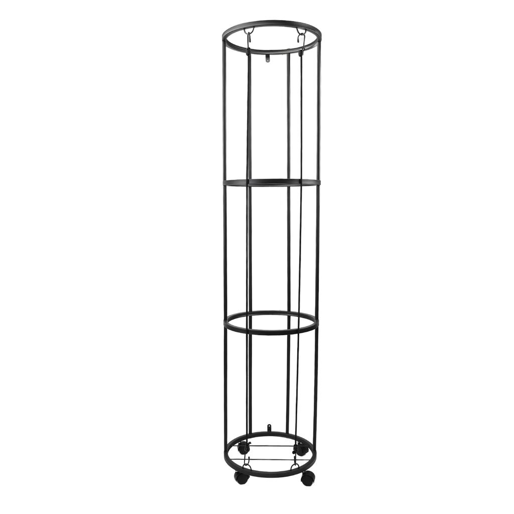 3 Layer Ball Storage Rack Large Capacity Easy Assembly Vertical Ball Holder Cage with Wheels for