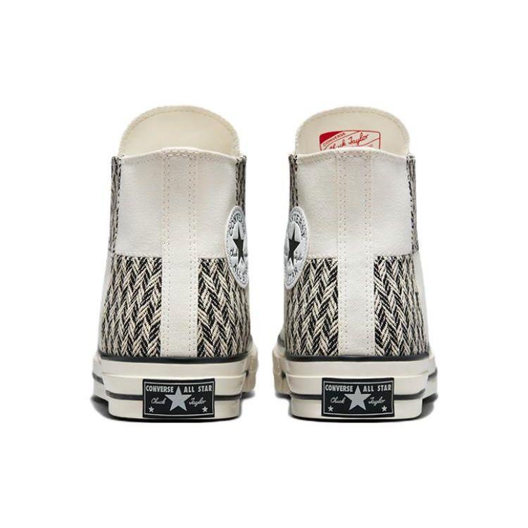 Кроссовки унисекс Converse Chuck 70 High Herringbone Patchwork Cream Egret White A03279C — фото 4