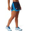 Asics Color Block Printed Logo Two-In-One Sports Shorts Women Shorts Dark-Blue Green 2042A253-403