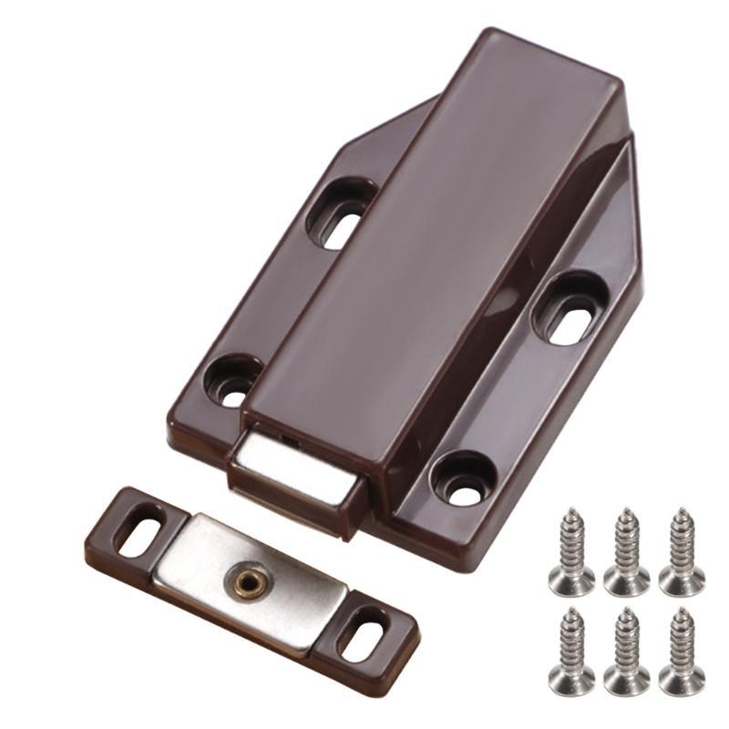 652F Push Release Cabinet Hardware Set 4 Screw Mounting Point Not Corrosion Finish Closers for Smooth Door Functionality
