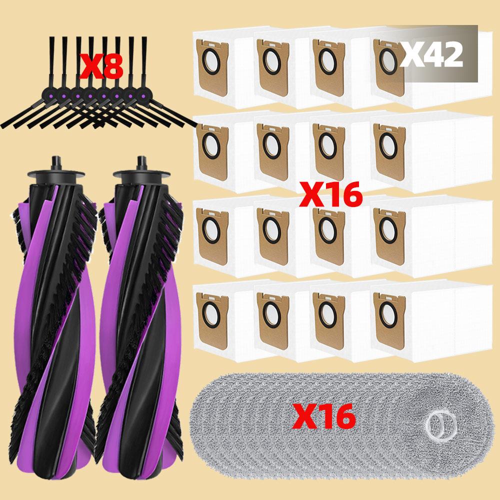 Compatible For JONR P20 PRO Vacuum Spare Parts Main Roller Side Brushes Mop Cloths Pads Filter Dust Bag Replacement Accessories