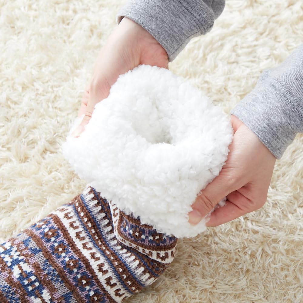 Gunze Warm Fluffy with Fleece Cold Weather B UCHI-COLLE Socks, Lining, Mid-Length, Protection, Women's (Formerly Navy)