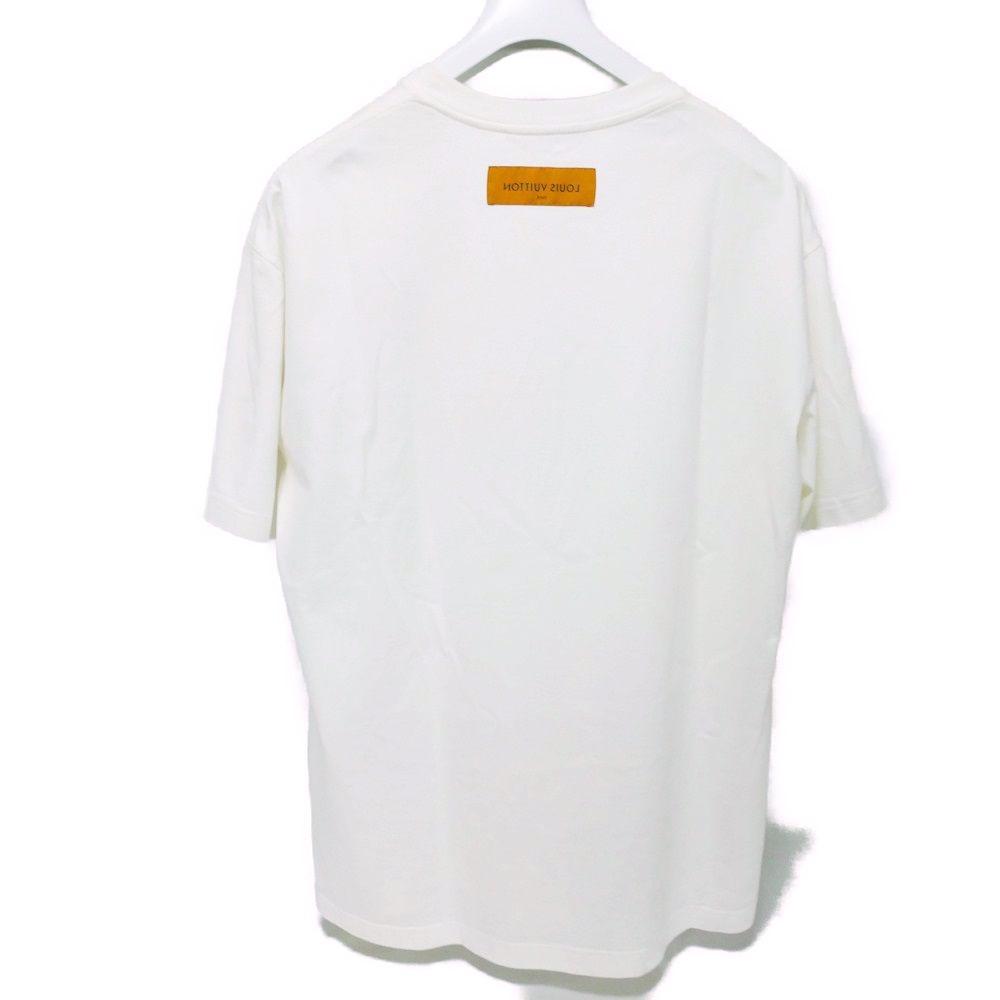 Used 12564 Graphic Logo Print Crew Neck 7829 L Multicolor 180/100 Cotton White Men's from Japan AUTHENTIC