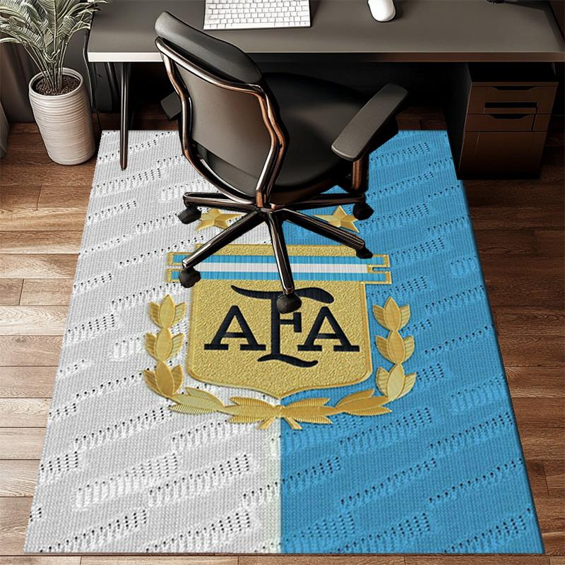 Argentina Football club Printed Office Carpet Chair Cushion  Entryway Rug, Rugs for Living Room, Bedroom Christmas gifts