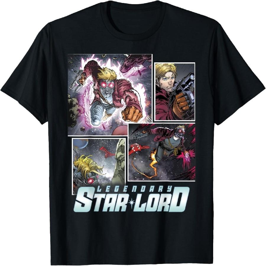 Unisex T-shirt Marvel Guardians of the Galaxy Legendary Star-Lord Collage T-Shirt