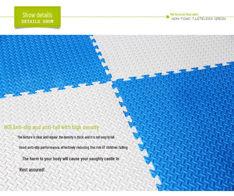 Foam Mat for Early Childhood Education, Kindergarten, and Dance Training - Leaf Pattern