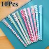 10 Stück / Packung hochwertige 0,38 mm koreanische niedliche Gelstifte Heißer Verkauf Schulbedarf Büro