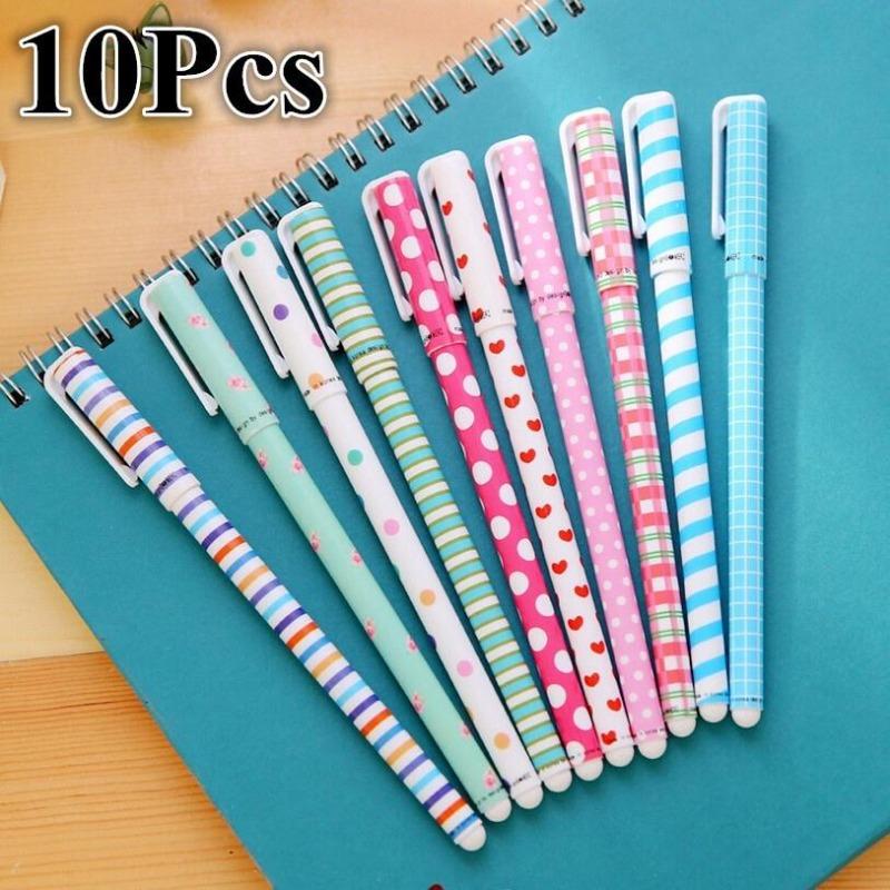 10 Stück / Packung hochwertige 0,38 mm koreanische niedliche Gelstifte Heißer Verkauf Schulbedarf Büro