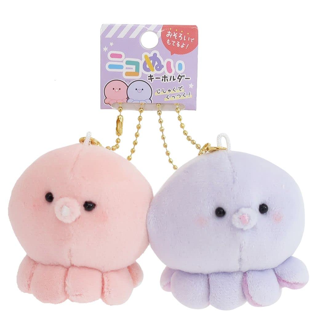 

Mascot keychain stuffed ball [pair chain] Niconui/Octopus