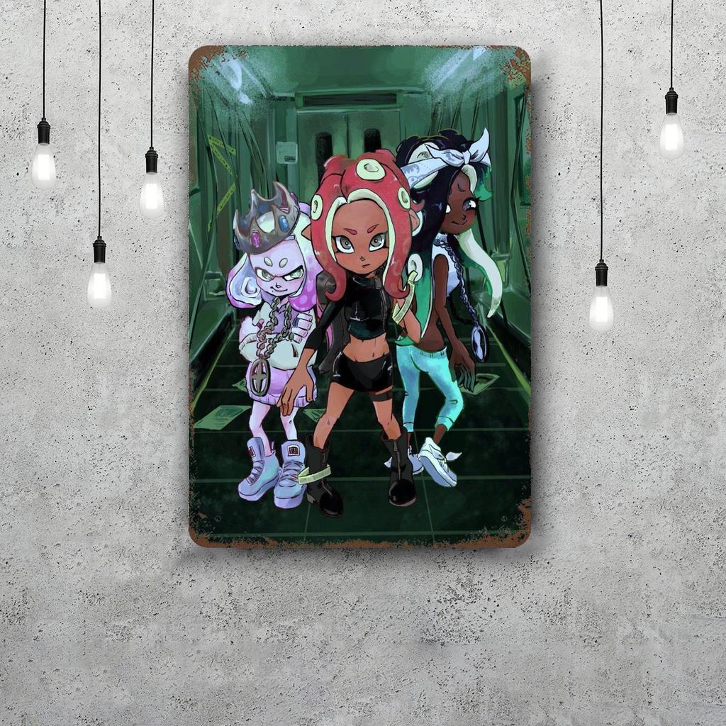 octo expansion video games Vintage Metal Tin Signs Posters Decor Retro Metal Plaque Wall Art Decor for Garage Bar